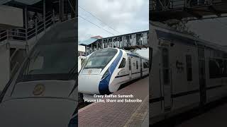 Hyderabad Bengaluru Vande Bharat Express arriving at Kacheguda #shorts