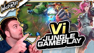 BEST JUNGLE in Wild RIft?! (Vi Full Gameplay + English Commentary) | League of Legends: Wild Rift