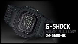 Square G-Shock Tough Solar Military Black