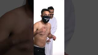 Adamw & anwar jibawi l When u try to get a mask  #comedy