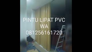 PINTU LIPAT PVC PENYEKAT RUANGAN BOGOR. WA 081256161720