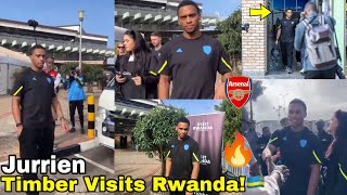 JURRIEN TIMBER Visits Rwanda with Girlfriend!🔥Huge Crowd Welcome Jurrien Timber in Kigali, Rwanda