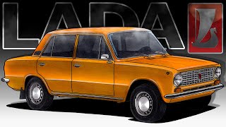 Малюємо класичне авто 70-80х LADA 21013 | How to draw a car in perspective | Drawing 70s car