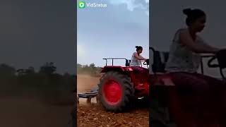 Kijan Dave drive Mahindra Tractor