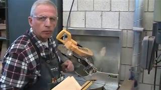 Cutting a miter on a tenon