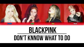 BLACKPINK – Don’t Know What To Do (Color Coded Lyrics) [ENG/HAN/ROM]