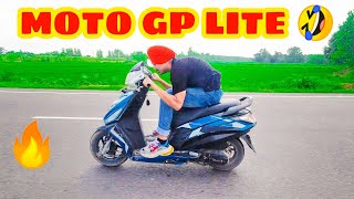 MOTO GP LITE VERSION 🤣 How to drive Scooty in a Moto GP style 🔥 Anandpur Sahib to Ropar ❤️