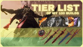 Tier List of All My 100 Radahn NoHit/NoDamage Builds | Elden Ring DLC