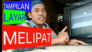 SERVIS TV SANYO DENGAN TAMPILAN LAYAR TIDAK PENUH ATAU MELIPAT