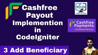 📂 Cashfree Payout Integration in CodeIgniter #3 Add Beneficiary #cashfree #payout #playerofcode