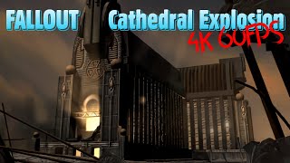 Fallout - Cathedral Explosion // 4K, 60FPS, AI Restored