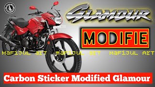 Hero Glamour Sticker Design Modify carbon wraping