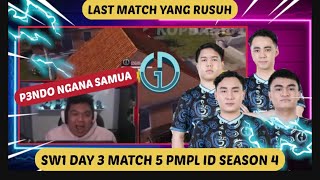 NGAKAK || BANGPEN REACTION GENESIS DOGMA WWCD PAKAI LOGAT MANADO ‼️ MATCH 5 DAY 3 SW 1 PMPL ID S4