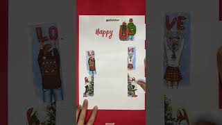 Happy🎅❤️ #differlyfont #satisfying #drawing #art #shorts #tagyour #love #happy #christmas #santa