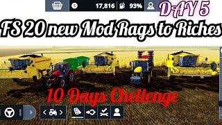 FS 20 Rags to Rich 10 Days Chellenge| Fs 20 New Mod #farminggames #fsskills #fs20gameplay