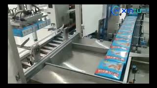 Automatic top load case packer for boxed frozon food-automatic case packaging machine for boxes