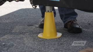 Better than wood or bricks!   Camco's Tongue Jack Stand