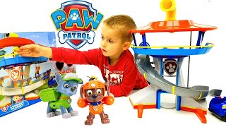 QUARTIER GENERALE di PAW PATROL cuccioli da guardia 🚨 🐶 🐕 giochi per bambini