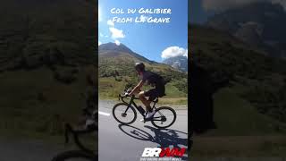 THE PERFECT CLIMB ! Cycling Col du Galibier 🤩  #galibier #alps #cycling #shorts