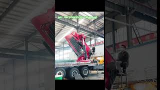 60-ton folding arm with truck lifting truck, customer test drive