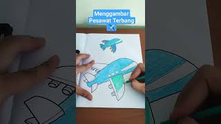 PESAWAT TERBANG, Mewarnai Pesawat #menggambarpesawat