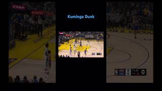 GSW VS DEN: Jonathan Kuminga opens the game with a wide open dunk in the 1st quarter