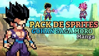 PACK DE SPRITES DE GOHAN SAGA DE MORO MANGA,CREADO POR MI (SPRITES HD)