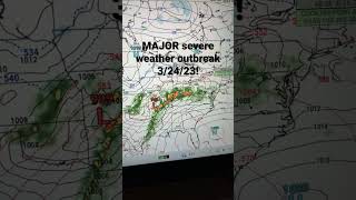 MAJOR severe weather outbreak 3/24/23 in Southeast