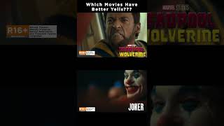 Which Movies Have Better Yells, D&W or Joker? #deadpoolandwolverine #comparision. #joker #shorts