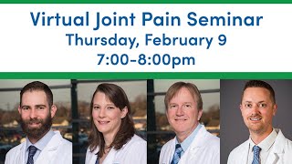 Schneck Orthopedics and Sports Medicine - Joint Pain Webinar