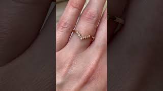 Unique Chevron Band | Rosados Box Reagan Diamond Ring