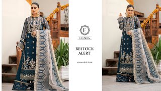 Zarin By Eleshia Embroidered Chiffon Suits Unstitched 3 Piece D-06 Mayura - Wedding Collection