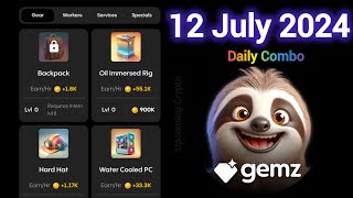 Gemz Daily combo Cards | Gemz Coin Daily Combo 12 JULY 2024