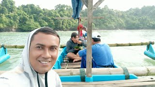 mancing di muara laut majingklak ketika hujan dan angin kencang