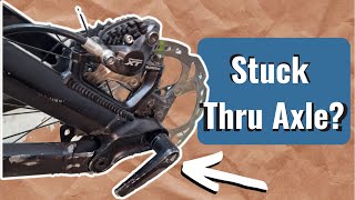 How To Get A Stuck Thru Axle Out Of Your Bike Frame | MTB Gravel Roadbike