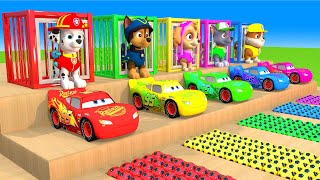 PAW Patrol  Guess The Right Door With Tire Game Mighty Pups Ultimate Rescue Max Level LONG LEGS #4