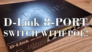 D-Link DGS-1008P 8-port switch with PoE