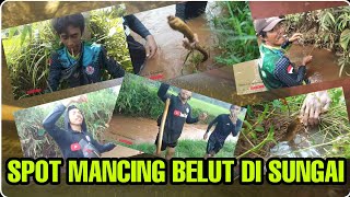 menyusuri spot belut di sungai hasil nya lumayan memuaskan #ciamis  #kawali