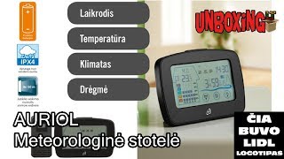 Vidaus ir lauko temperatūra su meteorologine stotele iš LIDL