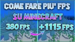 Come fare piu` FPS in Minecraft! | 3 metodi