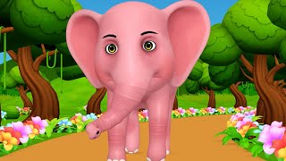 🐘 Ek Mota Hathi | एक मोटा हाथी | Hindi Rhymes for Kids