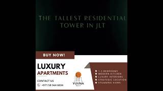 Luxury apartments in JLT, Dubai. #realestate #investindubai #dubairealestate #luxuryrealestate