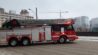 Salida de bomberos en Montreal (Canada)