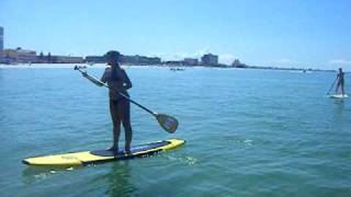 SUP Deneiges, Zach and Amy with Barefoot Paddler