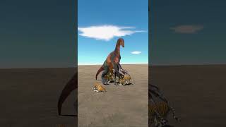 Savage Struggle Tigers vs Therizinosaurus Face off