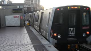 WMATA Metrorail - Kawasaki 7000-Series Departing from King Street Old Town Metro station