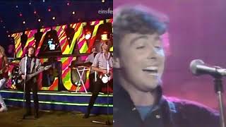 The Outfield - Your Love (1986 European TV Show Comparison)