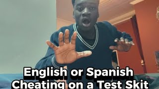 Cheating on a Test (English or Spanish Version)