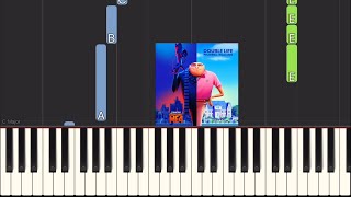 Double Life | EASY Key Piano Cover Tutorial | Despicable Me 4 Theme | Pharrell Williams