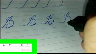 Calligraphy | Learn how to write Letter B in Calligraphy